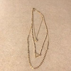 Gold layered necklace